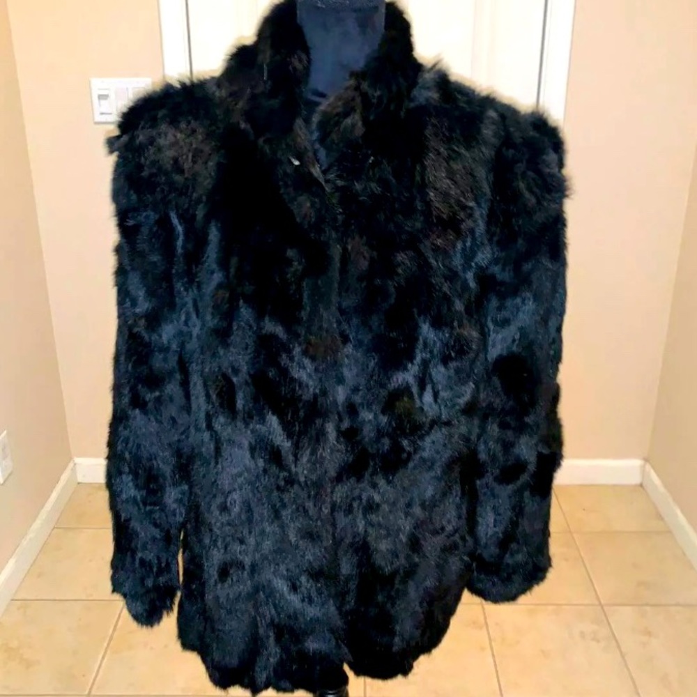 Beautiful Black Genuine Fur Coat